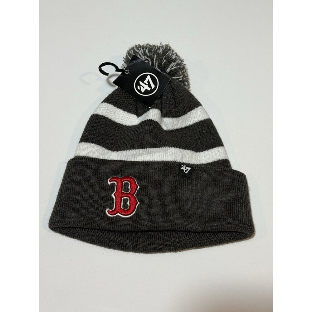 Boston Red Sox ’47 Brand Knit Pom Beanie – MLB Men’s OSFM – NWT